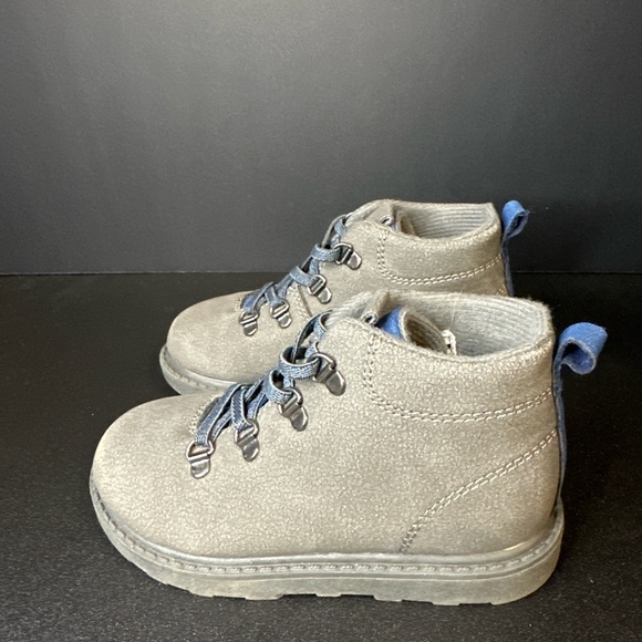 Carter’s Toddler Hiking Boots Gray/Blue Size 8M - Picture 3 of 6
